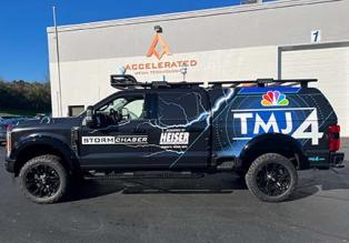 Storm Chaser truck features Weather Station