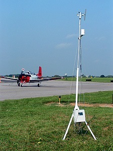 Aviation Weather Station with plane