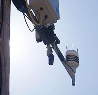 Orion Weather Station mounted on pole
