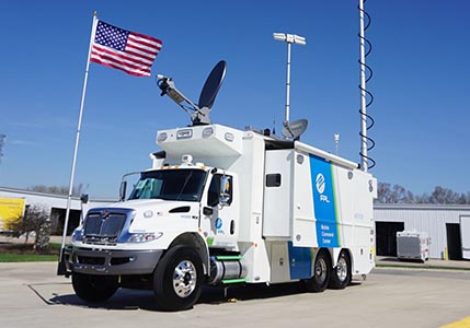 Delmarva Mobile Command Center with weather station