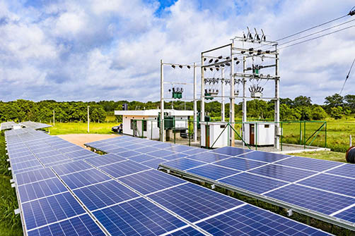Ceylex solar panels at a plant in Sri Lanka