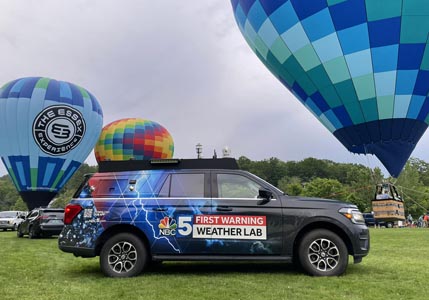The Weather Lab with Magellan MX600 Weather Station at an event in Vermont.