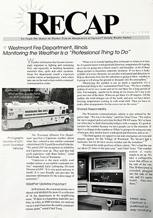 1999 Columbia Weather Systems Newsletter