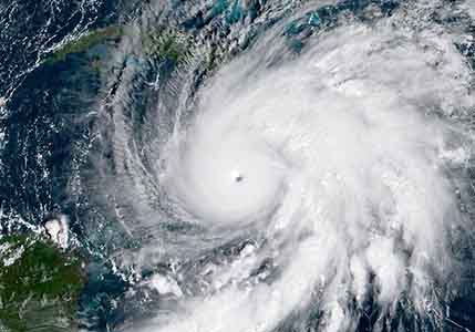 Satellite image of Hurricane Melissa