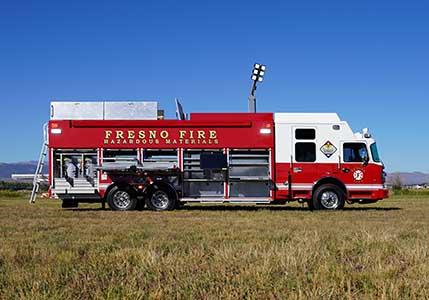 Hazmat rig with weather station