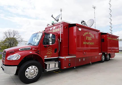 Long Beach Fire Department Mobile Command Center with Magellan MX500 Weather Station