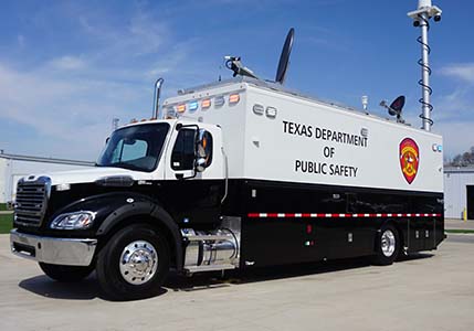 Texas Department of Public Safety Mobile Command Vehicle with Weather Station