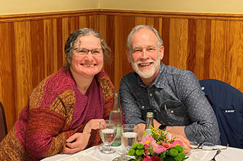 Software Developer Brian Smucker with wife Twila at the CWS Anniversary Dinner