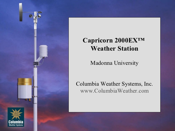 Capricorn Wx Station Presentation
