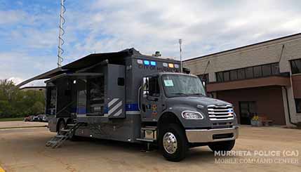 Mobile command center with weather station