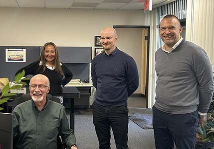 Nader with Vaisala reps in the CWS office