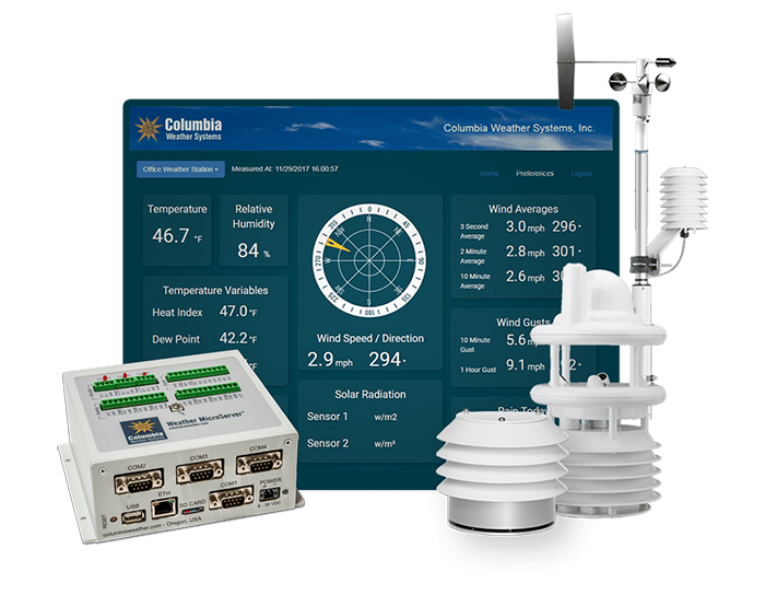 Professional Weather Stations by Columbia Weather Systems